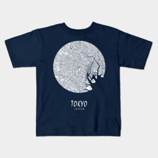 Tokyo, Japan City Map - Full Moon Kids T-Shirt